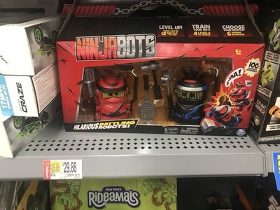 Spin Master NinjaBots Battling Robots Set Red & Blue Hilarious Toy for Ages 6+