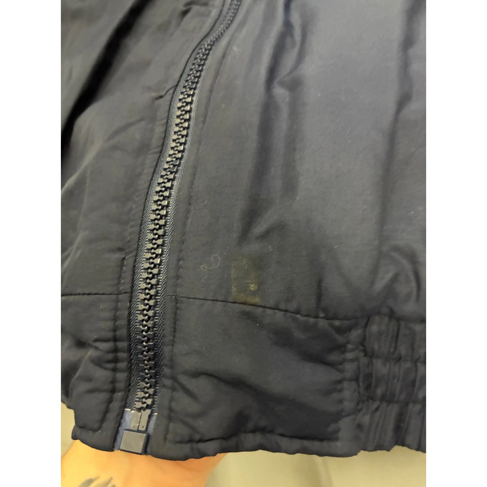 Vintage Logo Athletic NFL Tennessee Titans Jacket Navy Blue XL Game Day Puffy - product detail image 8