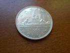 Canadian  -  1966  -   Silver  Dollar Coin  -  .800 Silver  -  .200 Copper