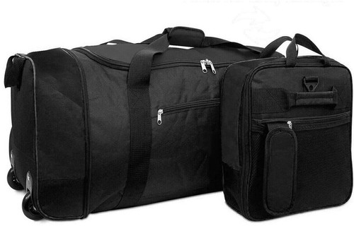 Travel Holdall On Wheels Bag Large Wheeled Suitcase 32" Holdall Luggage Folding - Picture 19 of 36