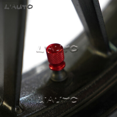 N子 Red motorcycle CNC Wheel Tire Valve caps Cover with O-Ring