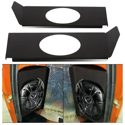 #ad #ad 2x Behind Seat Cab Corner 6quot;×9quot; Speaker Brackets For Chevy C10 Black 1967 1972 $39.99