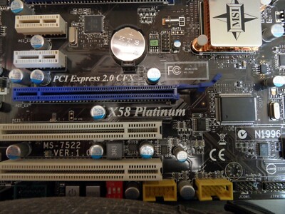 【美品】MSI X58 Platinum MSI X58 Platinum SLI LGA 1366 ATX Intel Motherboard - Newegg.com