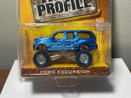 Jada Dub City High Profile 1:64 Ford Excursion (Wave 1, 2005) Blue HTF - Picture 2 of 10