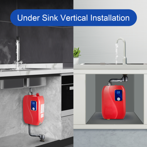 Electric Mini-Tank Water Heater, 110V 3KW Instant Point of Use Hot Water Heater