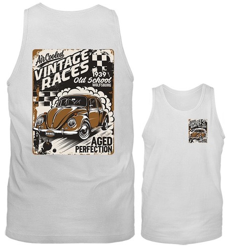 Camiseta sin mangas con gráfico de automóvil clásico vintage de carreras de la vieja escuela - Imagen 8 de 8