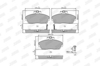 Jurid 571438J Bremsbelagsatz, Scheibenbremse FüR Honda, Lotus, Mg, Rover