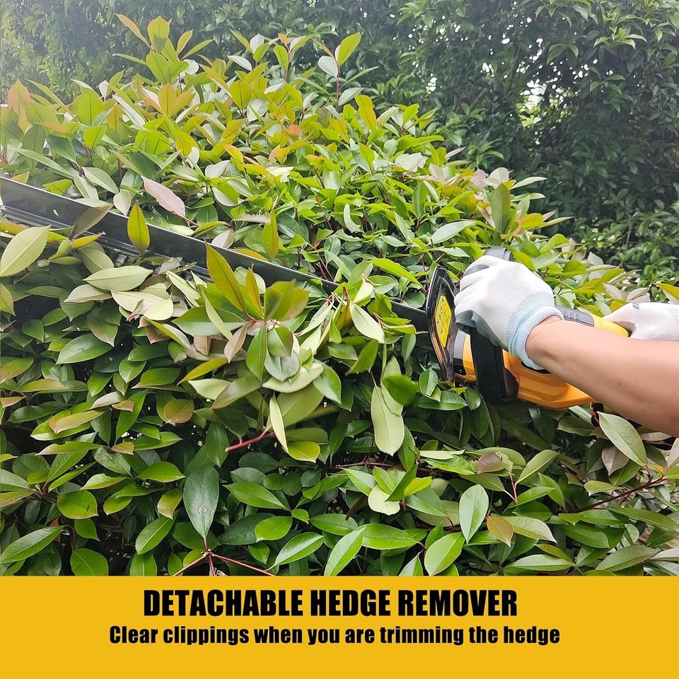 Cordless Hedge Trimmer for Dewalt 20V MAX Battery, Brushless Trimmer NO