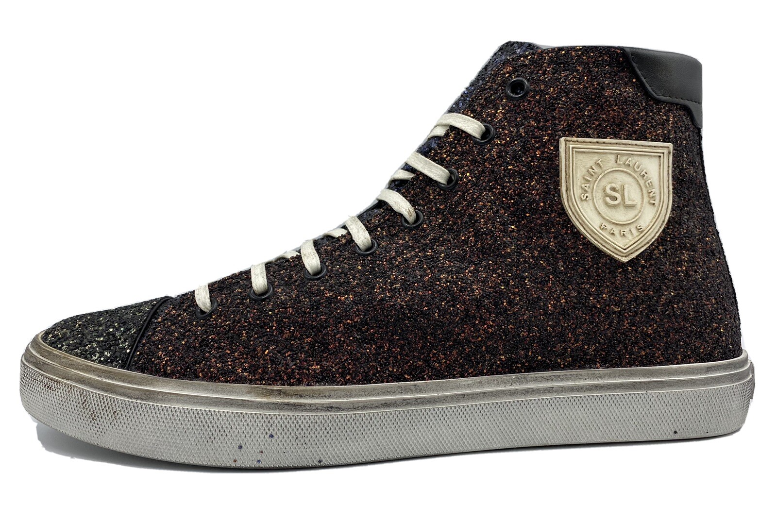 Sneakers alte multicolore Saint Laurent $900 taglia US 9 Made in Italy