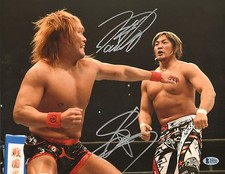 Hiroshi Tanahashi & Tetsuya Naito Signed 11x14 Photo BAS New Japan Pro Wrestling