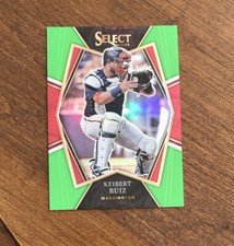 Keibert Ruiz 2022 Select Premier Level Neon Green Prizm #123 Nationals 99/99