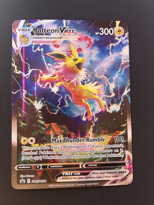 JUMBO Jolteon VMAX Card Alt Art SWSH184 Pokémon Premium Collection