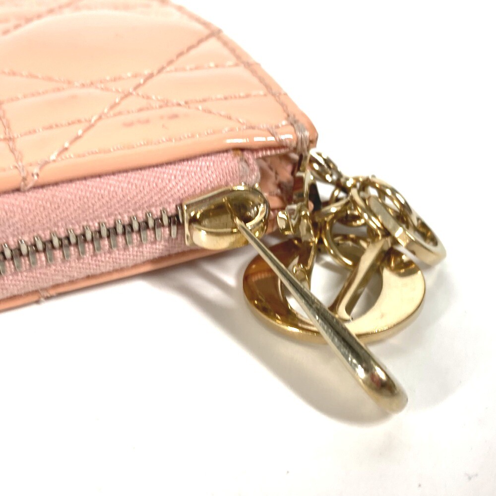 CHRISTIAN DIOR LADYDIOR Cannage Wallet Coin Compartment coin purse
