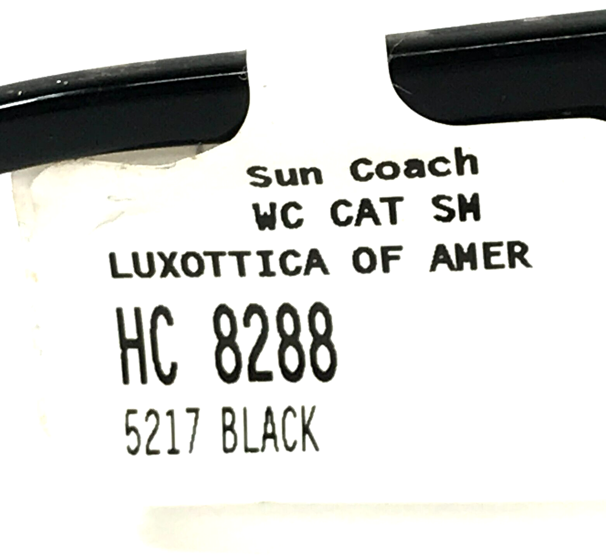 Coach Sunglasses HC 8288 L1133 55828G Black Clear Marble Frames with Gray Lenses Coach Sunglasses HC8288 55828G Black Glitter Signature C  main image 3
