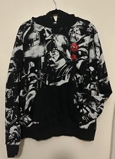 Star Wars Darth Vader All Over Graphic Men Hoodie Black Large