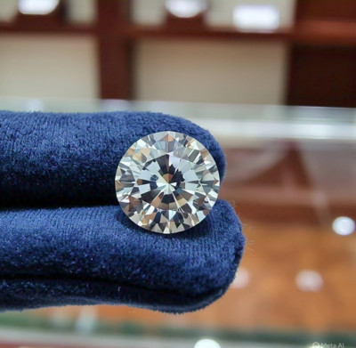 VVS1 Certified Lab Loose Grown Elegant Round Cut 6Ct Stone Diamond Great D Color