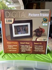 Smartparts Digital Picture Frame With Music, Up To 3000 Pictures, Wood Look