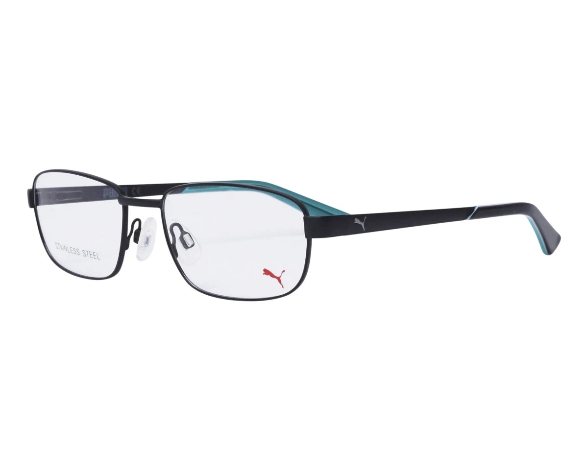 Authentic Puma Kids Eyeglasses PJ0011O 007 Black Blue Frames 51MM RX ABLE