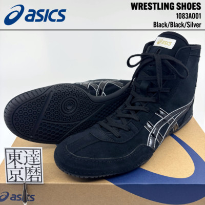 ASICS Wrestling Boxing Shoes 1083A001 EX-EO TWR900 Black/Silver Japan