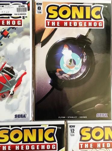 LOT 452B: SONIC HEDGEHOG Comic Books #7-12 B Covers 2018 Bagged & Boarded NEW/VF - Picture 5 of 9