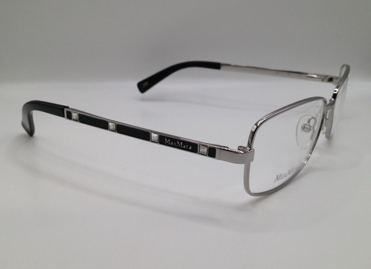 Max Mara マックスマーラ MM5167-D 060 Eyeglass Frames Gray Max Mara MM 1115 99C Silver Black Optical Metal Eyeglasses
