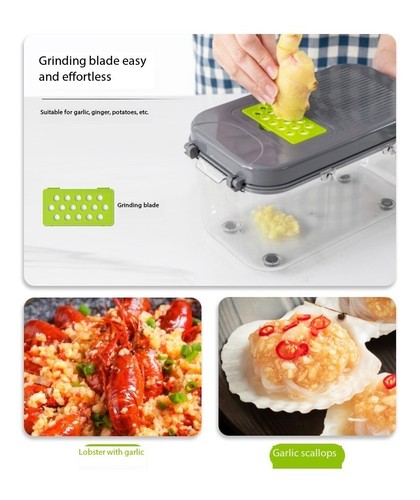 22 in 1 Vegetable Chopper Salad Fruit Mandolin Slicer Food Dicer Cutter Peeler - Picture 6 of 12