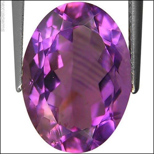Piedra preciosa de amatista natural de 5,12 quilates corte ovalado de color púrpura - Imagen 5 de 5