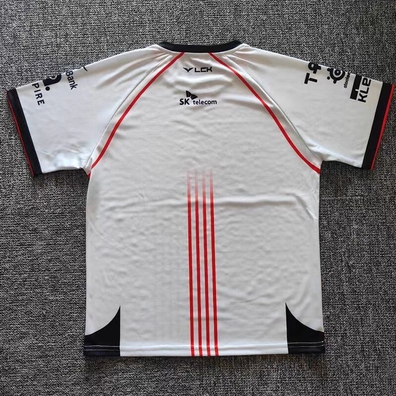 2024 LCK Team T1 Uniform Jersey S14 Faker TShirt LOL World Championship