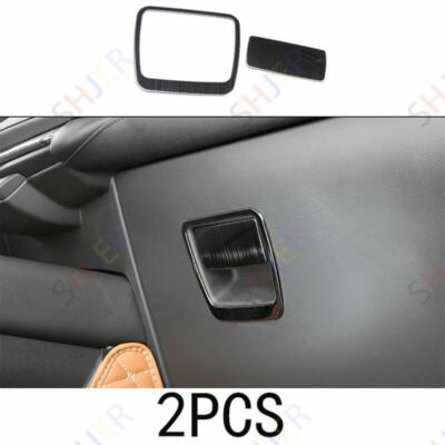 Co-Pilot Storage Box Handle Cover Trim For Cadillac XT4 2018-2020 Black Titanium