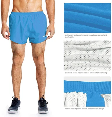 Baleaf Men s 3 Running Shorts Quick Dry Gym Athletic Shorts