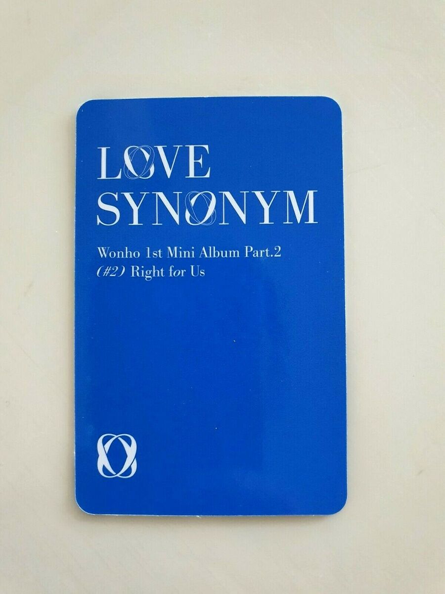 Wonho 1st Mini Album Love Synonym #2 Right for US Official Photocards  Select