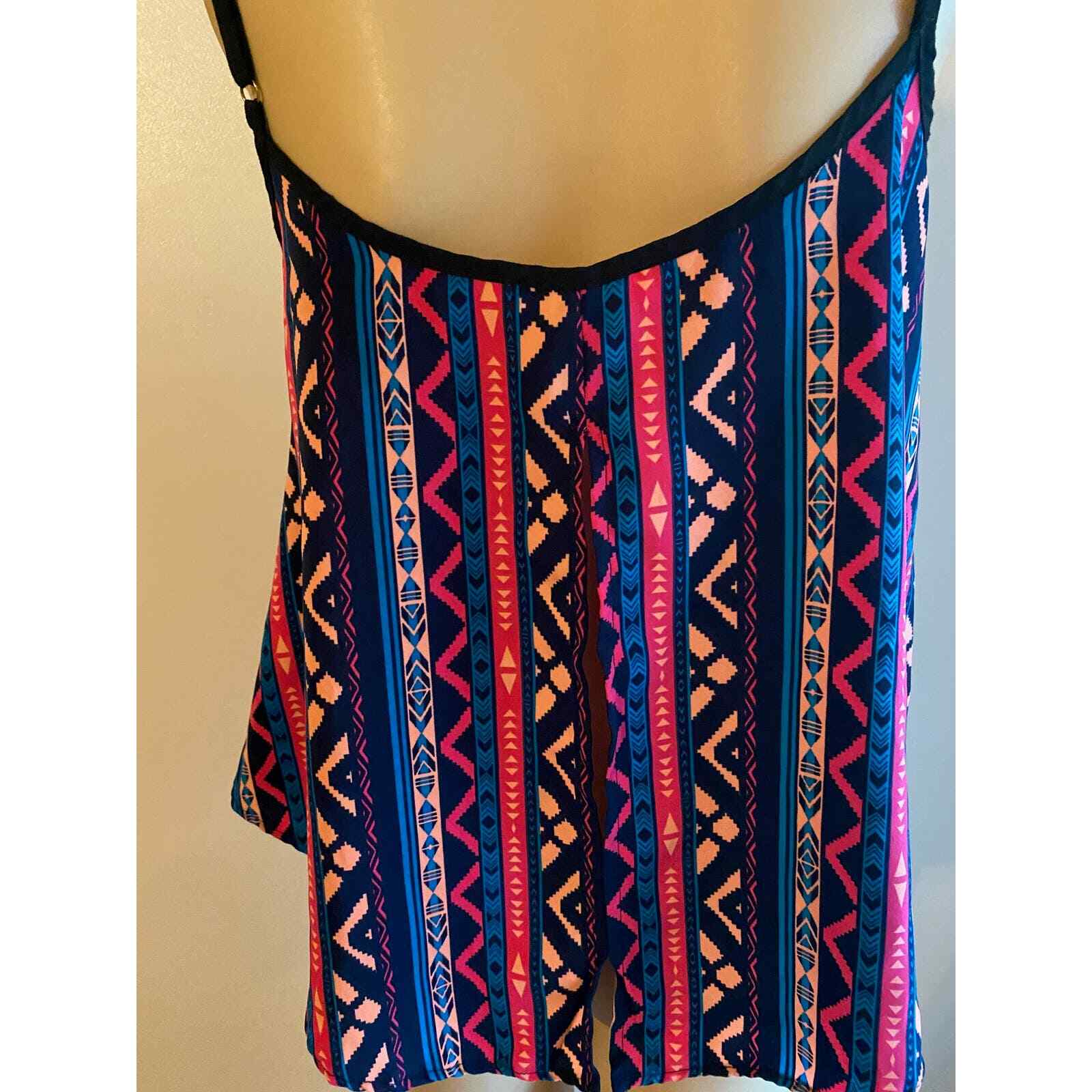 Vintage Dorothy Perkins Southwestern Style 90s Crop Top M 