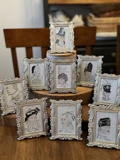 1 original mini art watercolor painting framed Signed You Choose Periods Styles