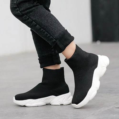 Mädchen Jungen Turnschuhe Stiefel Socken Sportschuhe Leichte Kinder Sneaker DE - Bild 3 von 15