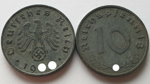 Allemagne Nazie 10 Reichs Pfennig 1937-1945 KM#101 KM#92 KM#A104 Choisissez ! - Picture 34 of 61