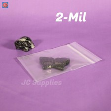 Assorted Clear Zip Lock Plastic Bags 2Mil Reclosable Zipper Seal Jewelry Baggies