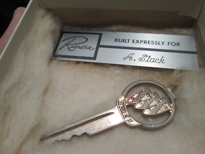 Buick Tri Sheild Car Key & Riviera Built Expressly For Dashboard Plaque 1960's?