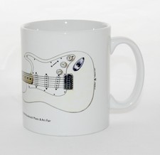 Guitar Mug. Jimi Hendrix's Fender Stratocaster from Woodstock 1969.