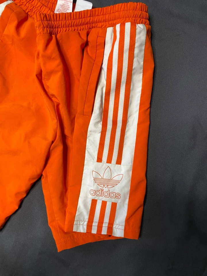 Pantalones Cortos Juveniles Adidas Originales De Colección 13-14 Años Talla L Se Adapta a Hombres XS/S Naranja Foto 4 de 4