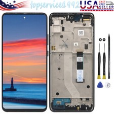 For Motorola Moto One 5G Ace XT2113 LCD Touch Screen Display Digitizer Frame