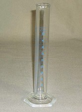 50ml Glass Graduated Cylinder Exax USA TD 20 Degree Hex Bottom
