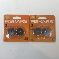 Fiskars 195410 2 - 2-Packs Rotary Replacement Blades for 28mm Rotary Cutters