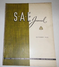 S.A.E  Journal  Society Of Automobile Engineers  October 1939  #4   100614lm-e