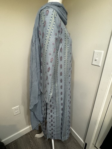 Saya Shalwar Kameez Nwt Denim Blue - Picture 7 of 15