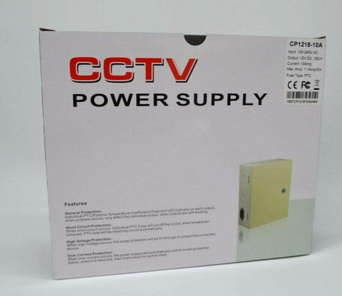 POWER SUPPLY BOX FOR CCTV CAMERAS 12V 5 AMP 9 Port ( DP1208-5A ) - Picture 4 of 5
