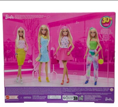 Barbie Kleidung und Puppe, Mix-and-Match Mode und Zubehör HKB07
