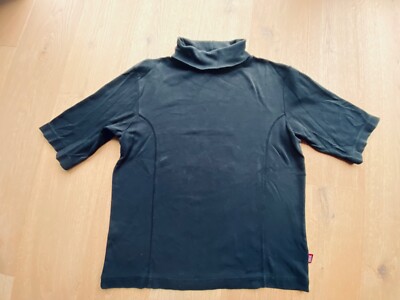 Cecil Rollkragenpullover schwarz Größe L true vintage 90er Jahre kurzarm