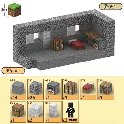 My World Magnetic Building Block Set STEM Mine Craft Toys Tiles Pixel Cube 2CM - Picture 67 of 78