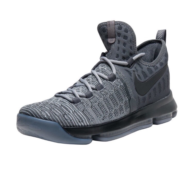 Nike Zoom KD 9 Fairmount Cool Grey Wolf Black Basketball Shoes
