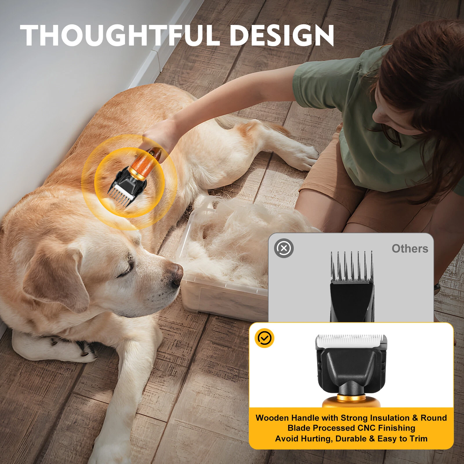 Electric Farm Shears Clippers Animal Shave Grooming Tool 7200Rpm